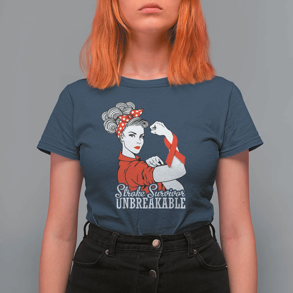 Stroke Survivor Unbreakable T Shirt For Women Stroke Awareness Gift