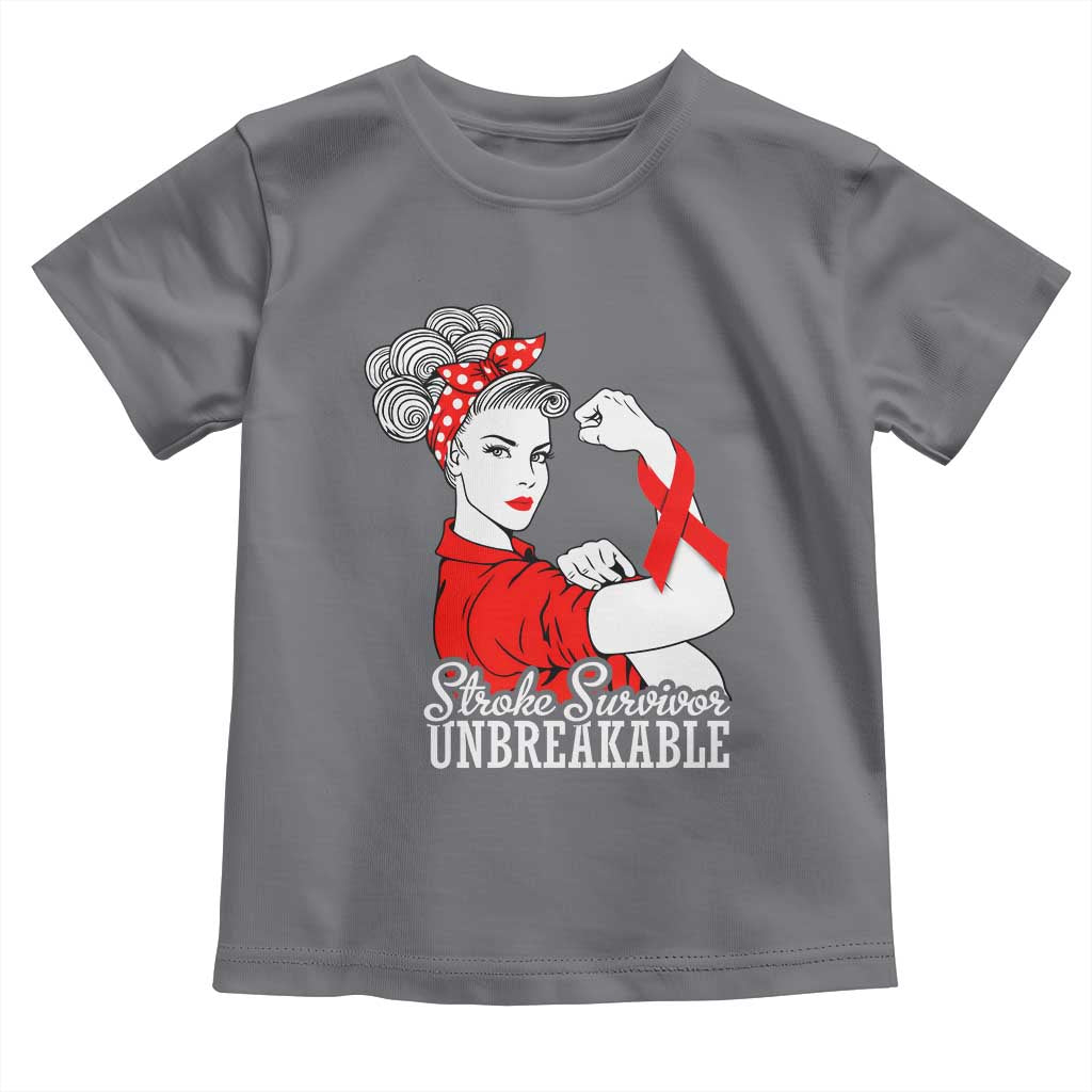 Stroke Survivor Unbreakable Toddler T Shirt Stroke Awareness Gift