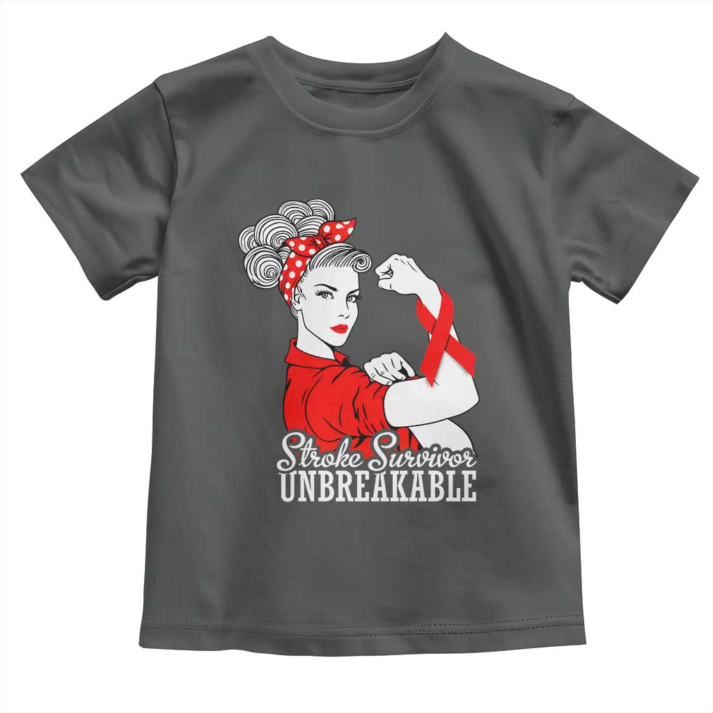 Stroke Survivor Unbreakable Toddler T Shirt Stroke Awareness Gift