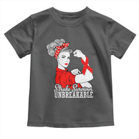 Stroke Survivor Unbreakable Toddler T Shirt Stroke Awareness Gift