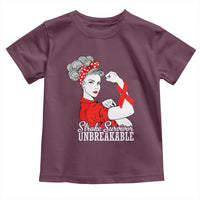 Stroke Survivor Unbreakable Toddler T Shirt Stroke Awareness Gift