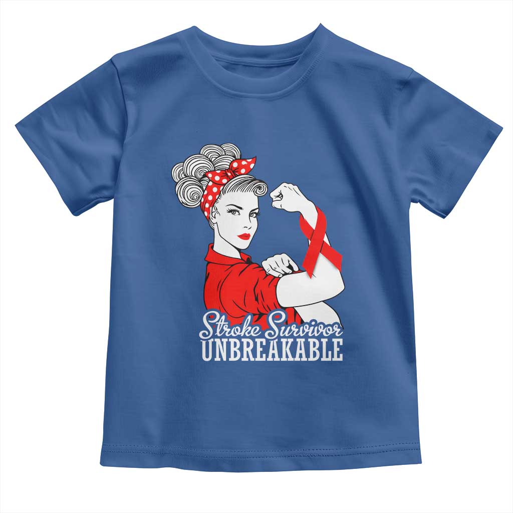 Stroke Survivor Unbreakable Toddler T Shirt Stroke Awareness Gift