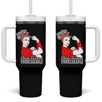 Stroke Survivor Unbreakable Tumbler With Handle Stroke Awareness Gift