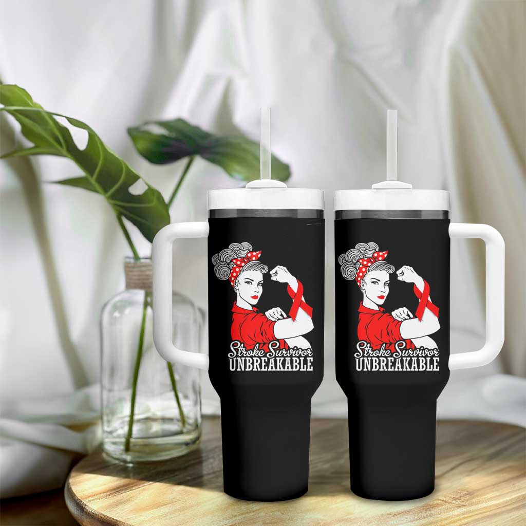Stroke Survivor Unbreakable Tumbler With Handle Stroke Awareness Gift