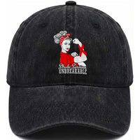 Stroke Survivor Unbreakable Washed Cotton Baseball Cap Stroke Awareness Gift