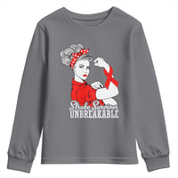 Stroke Survivor Unbreakable Youth Sweatshirt Stroke Awareness Gift