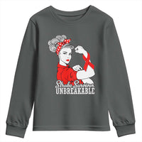 Stroke Survivor Unbreakable Youth Sweatshirt Stroke Awareness Gift