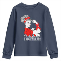 Stroke Survivor Unbreakable Youth Sweatshirt Stroke Awareness Gift
