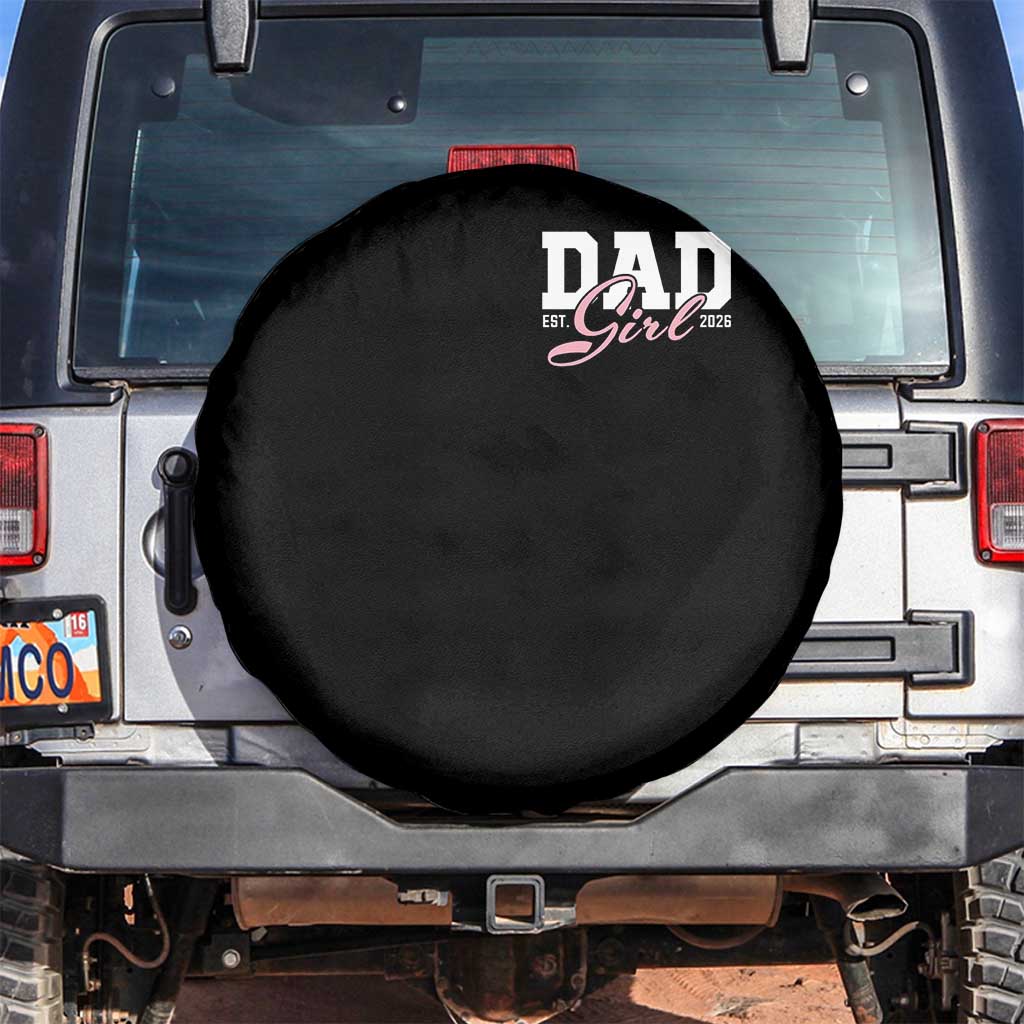 Dad Girl 2026 Spare Tire Cover Soon to Be Daddy of Baby Girl
