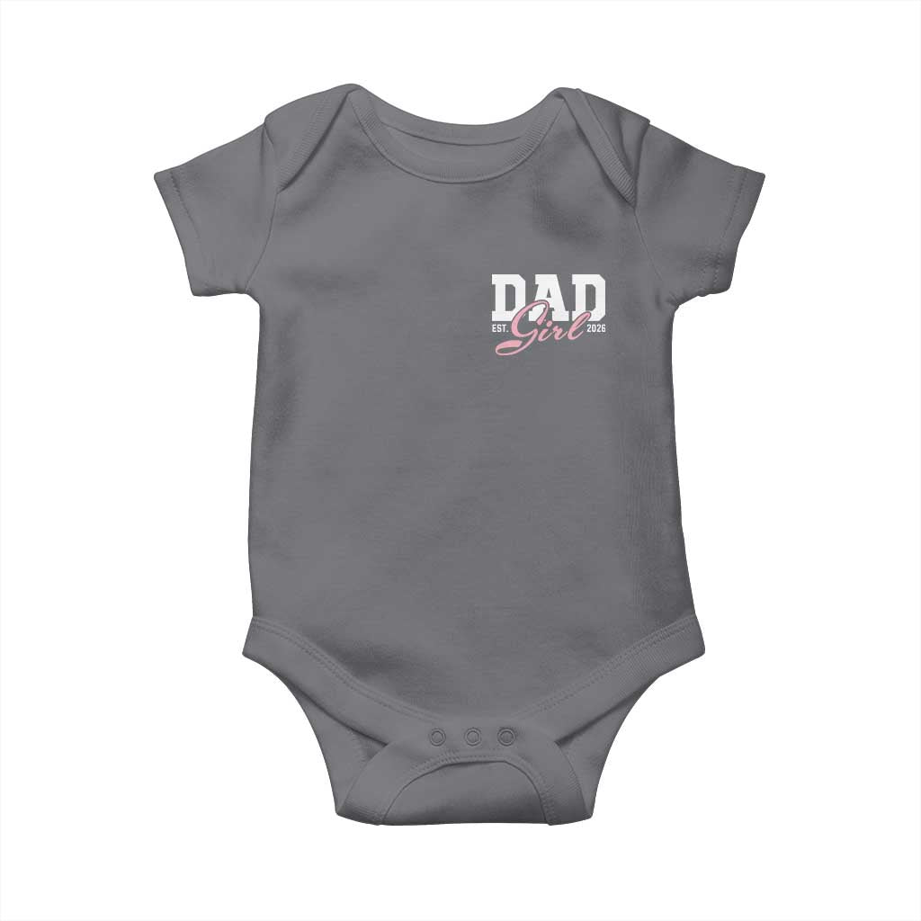 Dad Girl 2026 Baby Onesie Soon to Be Daddy of Baby Girl