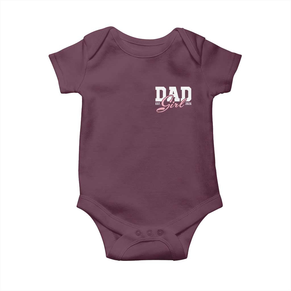 Dad Girl 2026 Baby Onesie Soon to Be Daddy of Baby Girl
