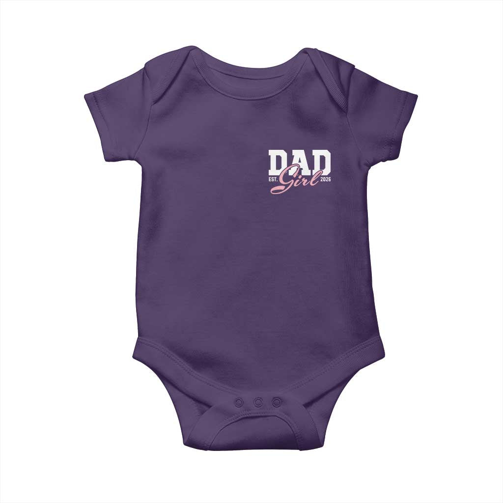 Dad Girl 2026 Baby Onesie Soon to Be Daddy of Baby Girl