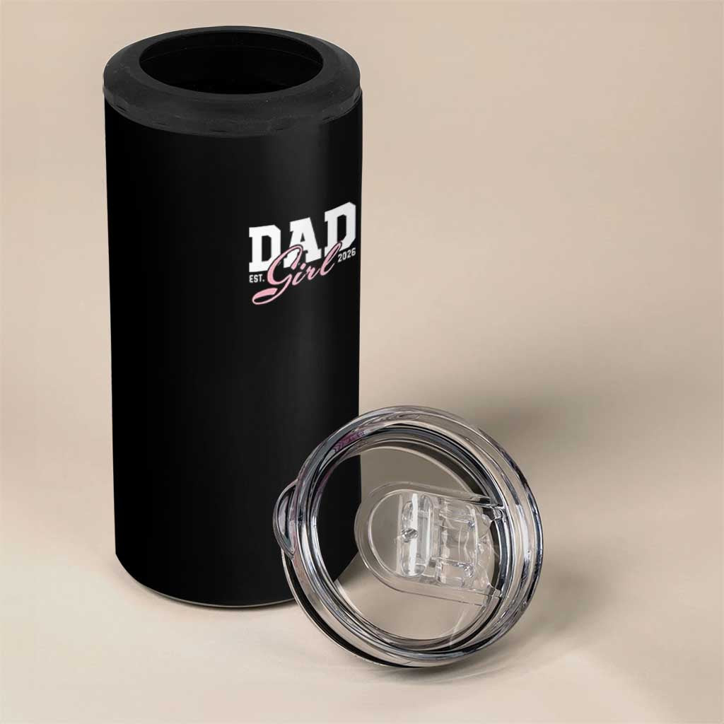 Dad Girl 2026 4 in 1 Can Cooler Tumbler Soon to Be Daddy of Baby Girl