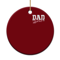 Dad Girl 2026 Ceramic Ornament Soon to Be Daddy of Baby Girl