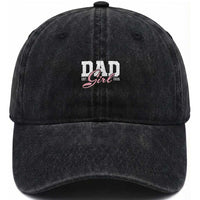 Dad Girl 2026 Washed Cotton Baseball Cap Soon to Be Daddy of Baby Girl