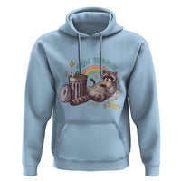 Funny Raccoon Hoodie Stay Trashy Rainbow Bin Cute Trash Panda - Wonder Print Shop