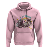 Funny Raccoon Hoodie Stay Trashy Rainbow Bin Cute Trash Panda - Wonder Print Shop