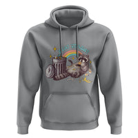 Funny Raccoon Hoodie Stay Trashy Rainbow Bin Cute Trash Panda - Wonder Print Shop
