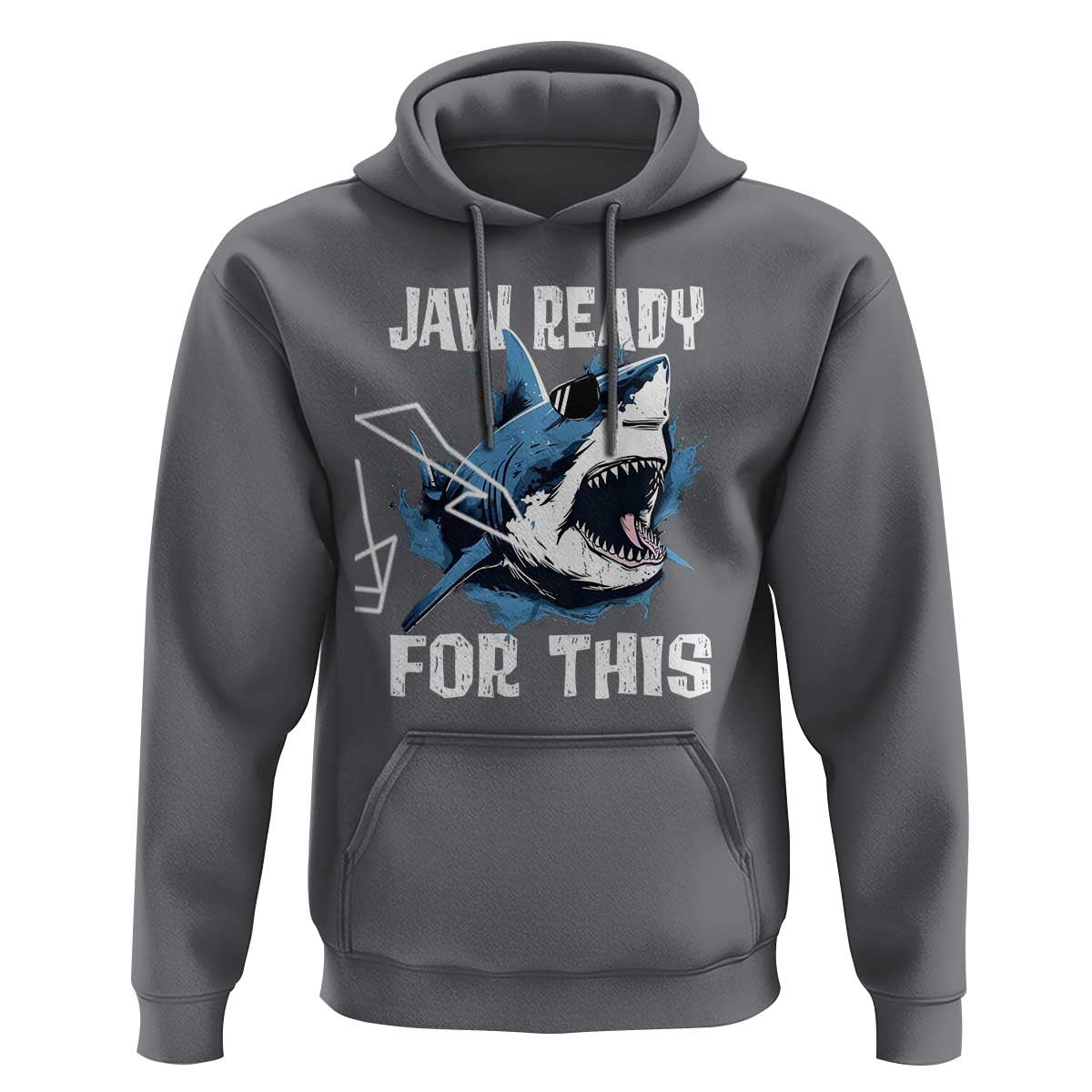 Funny Shark Lover Hoodie Jaw Ready For This Ocean Wildlife - Wonder Print Shop