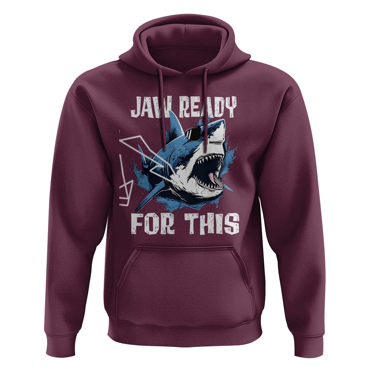 Funny Shark Lover Hoodie Jaw Ready For This Ocean Wildlife - Wonder Print Shop
