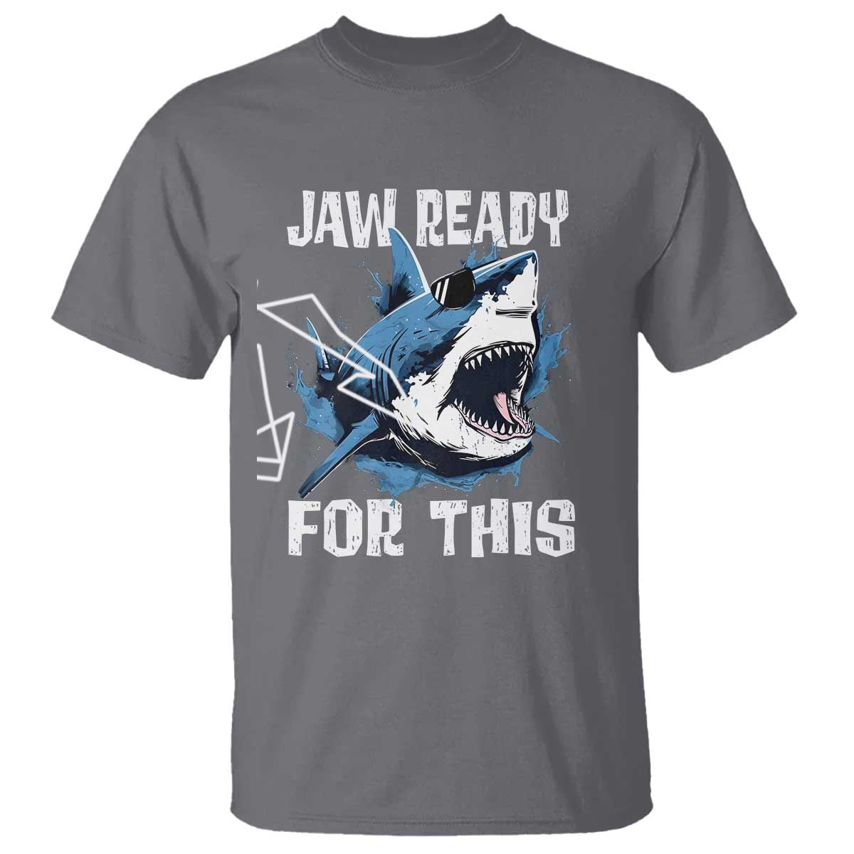 Funny Shark Lover T Shirt Jaw Ready For This Ocean Wildlife - Wonder Print Shop