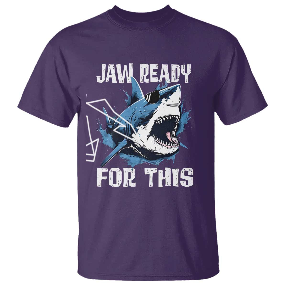 Funny Shark Lover T Shirt Jaw Ready For This Ocean Wildlife - Wonder Print Shop