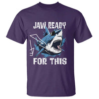 Funny Shark Lover T Shirt Jaw Ready For This Ocean Wildlife - Wonder Print Shop