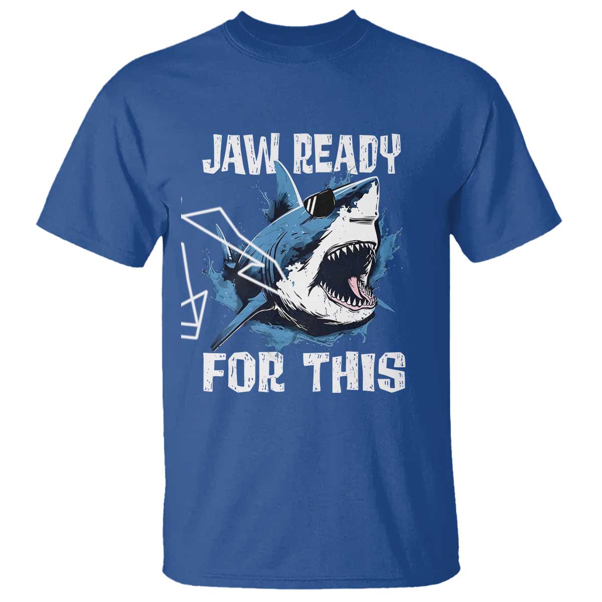 Funny Shark Lover T Shirt Jaw Ready For This Ocean Wildlife - Wonder Print Shop