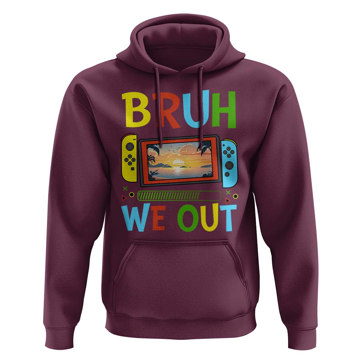 Summer Vacation Hoodie Bruh We Out Game Console Happy Last Day Of School - Wonder Print Shop