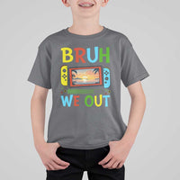 Summer Vacation T Shirt For Kid Bruh We Out Game Console Happy Last Day Of School - Wonder Print Shop
