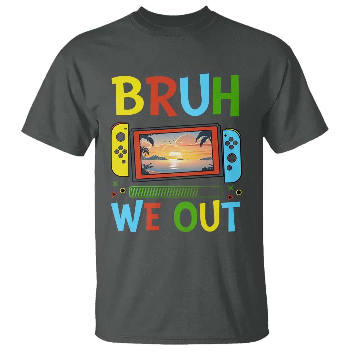 Summer Vacation T Shirt Bruh We Out Game Console Happy Last Day Of School - Wonder Print Shop