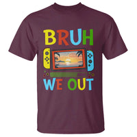 Summer Vacation T Shirt Bruh We Out Game Console Happy Last Day Of School - Wonder Print Shop