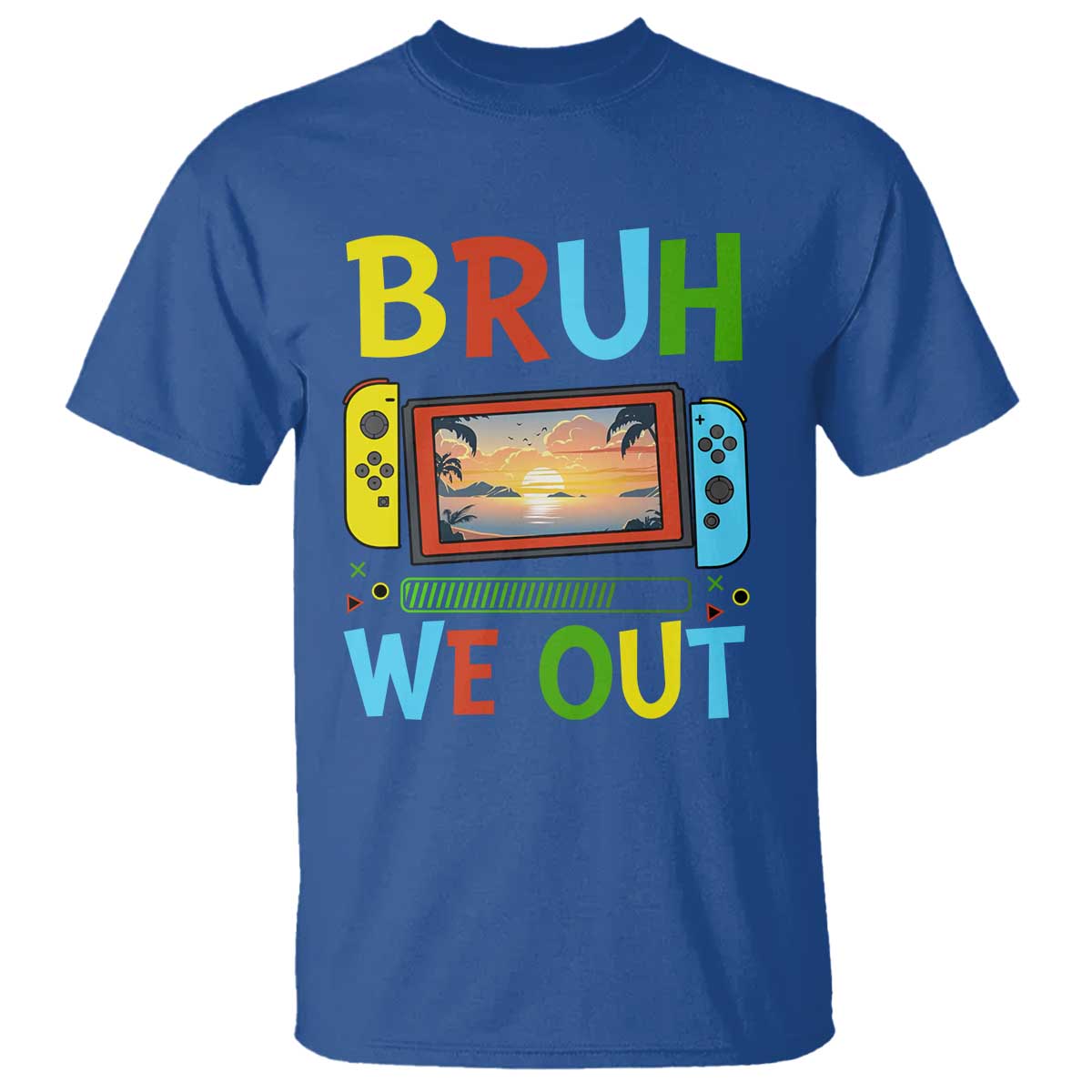 Summer Vacation T Shirt Bruh We Out Game Console Happy Last Day Of School - Wonder Print Shop