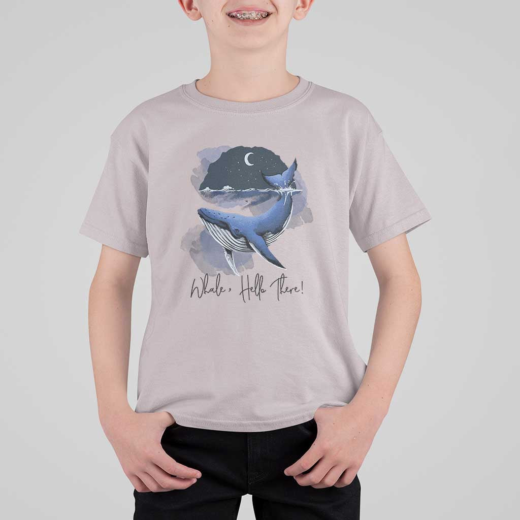 52-Hertz Whale Lover T Shirt For Kid Hello There Marine Biologist - Wonder Print Shop