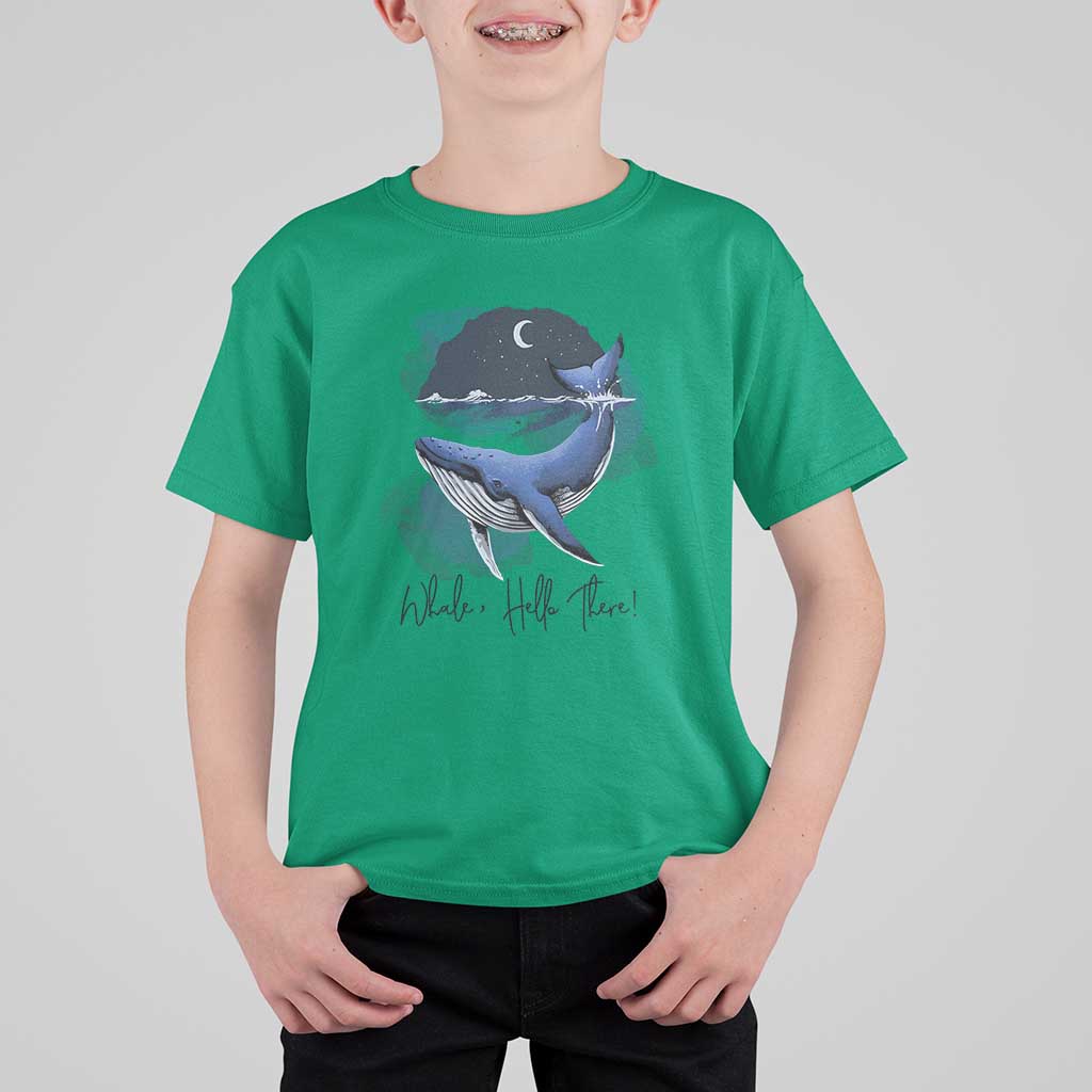 52-Hertz Whale Lover T Shirt For Kid Hello There Marine Biologist - Wonder Print Shop