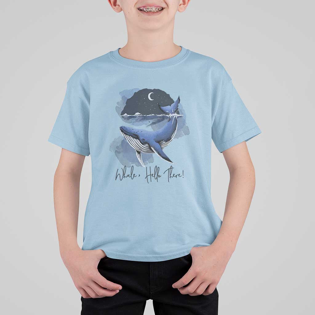 52-Hertz Whale Lover T Shirt For Kid Hello There Marine Biologist - Wonder Print Shop