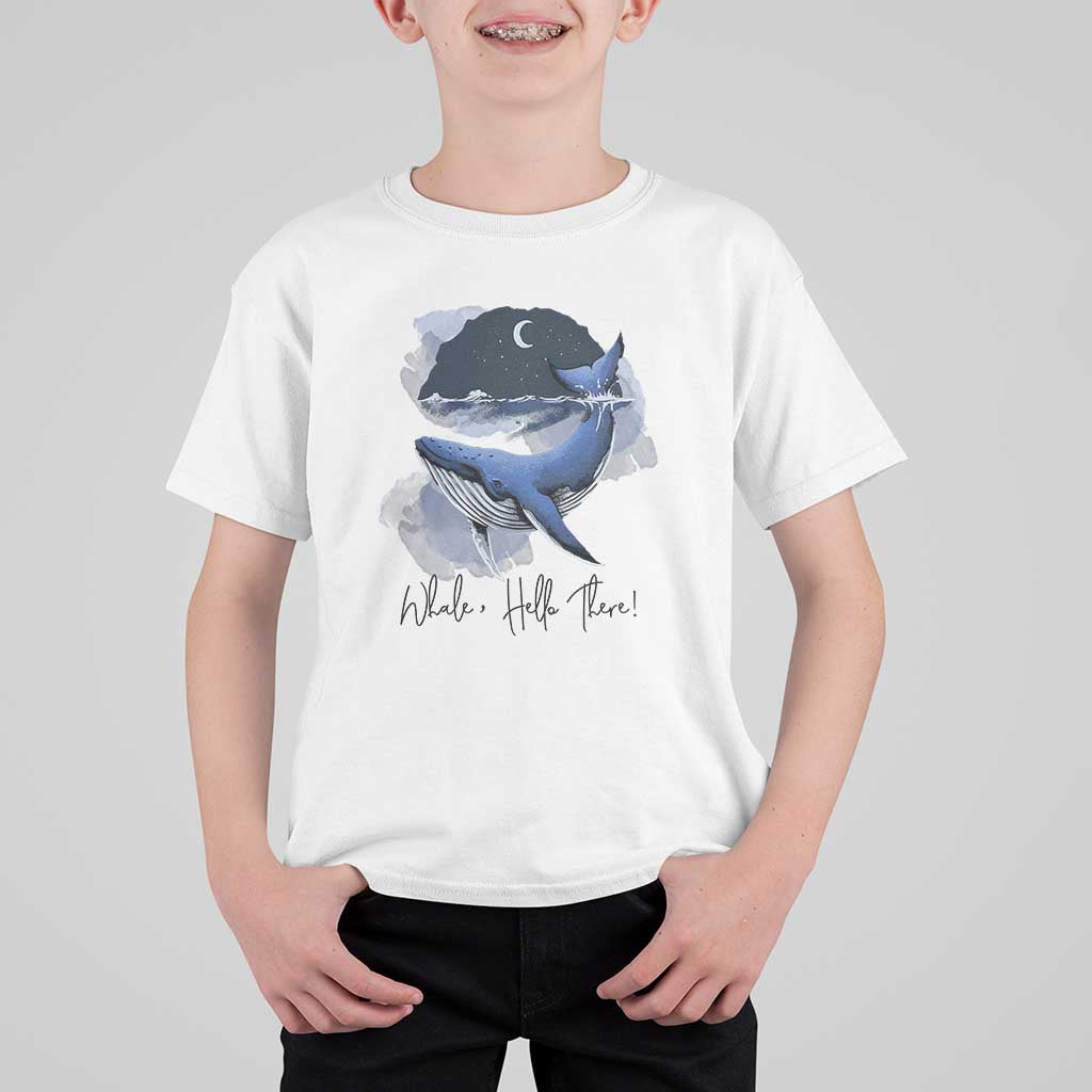 52-Hertz Whale Lover T Shirt For Kid Hello There Marine Biologist - Wonder Print Shop