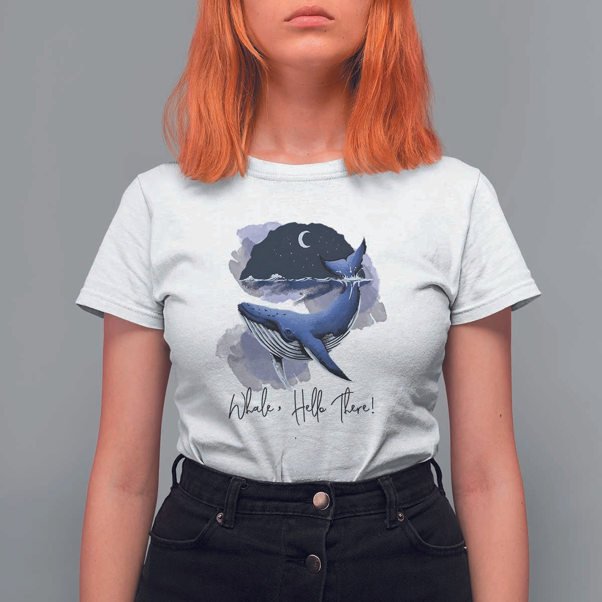52-Hertz Whale Lover T Shirt For Women Hello There Marine Biologist - Wonder Print Shop