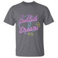 80s Vintage Style T Shirt Cocktails And Dreams Neon Sign Summer Vibe - Wonder Print Shop