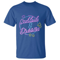 80s Vintage Style T Shirt Cocktails And Dreams Neon Sign Summer Vibe - Wonder Print Shop
