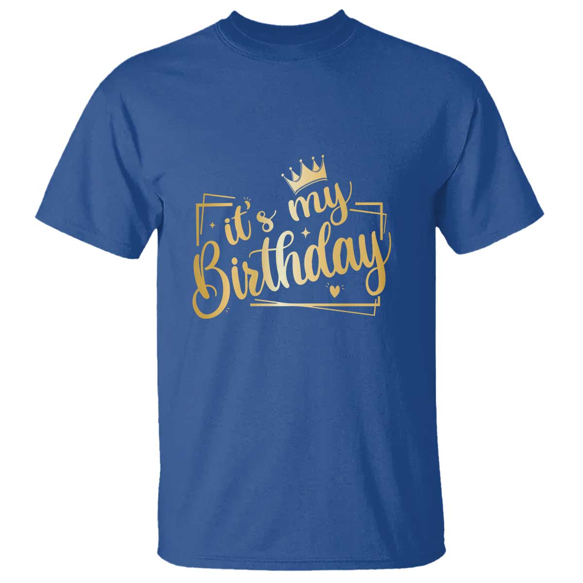 It's My Birthday Party T Shirt B-day Squad Crown - Wonder Print Shop