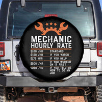 Funny Mechanic Hourly Rate Auto Car Mechanic Labor Rates Spare Tire Cover - Wonder Print Shop