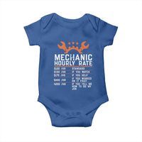 Funny Mechanic Hourly Rate Auto Car Mechanic Labor Rates Baby Onesie - Wonder Print Shop