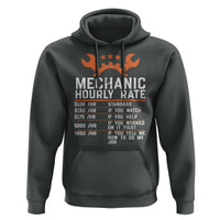 Funny Mechanic Hourly Rate Auto Car Mechanic Labor Rates Hoodie - Wonder Print Shop