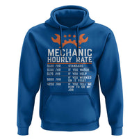 Funny Mechanic Hourly Rate Auto Car Mechanic Labor Rates Hoodie - Wonder Print Shop