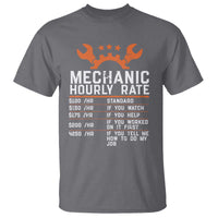 Funny Mechanic Hourly Rate Auto Car Mechanic Labor Rates T Shirt - Wonder Print Shop