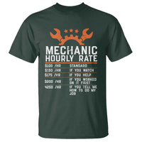 Funny Mechanic Hourly Rate Auto Car Mechanic Labor Rates T Shirt - Wonder Print Shop