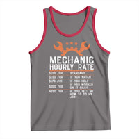 Funny Mechanic Hourly Rate Auto Car Mechanic Labor Rates Tank Top - Wonder Print Shop