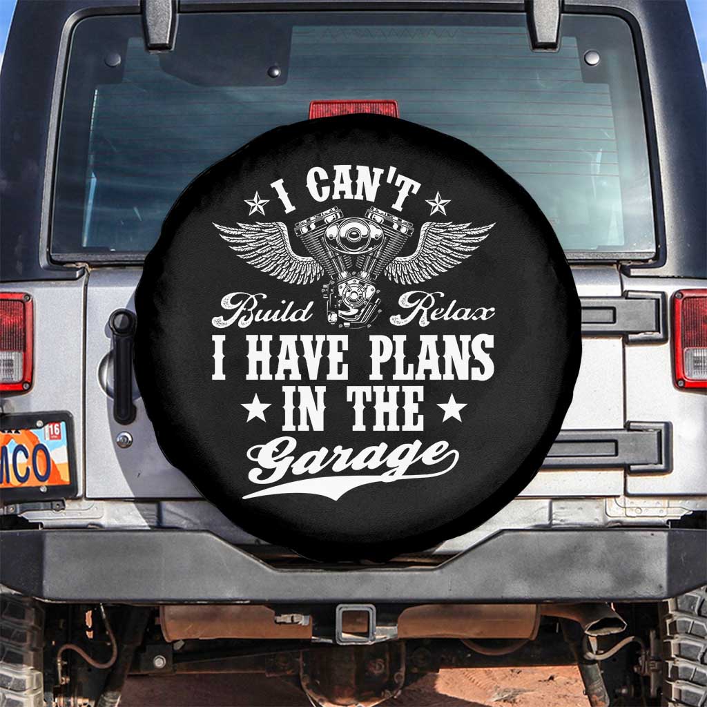 Funny I Cant I Have Plans In The Garage Spare Tire Cover Car Mechanics Fathers Day - Wonder Print Shop