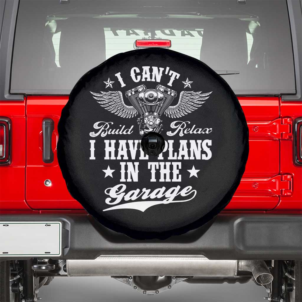 Funny I Cant I Have Plans In The Garage Spare Tire Cover Car Mechanics Fathers Day - Wonder Print Shop